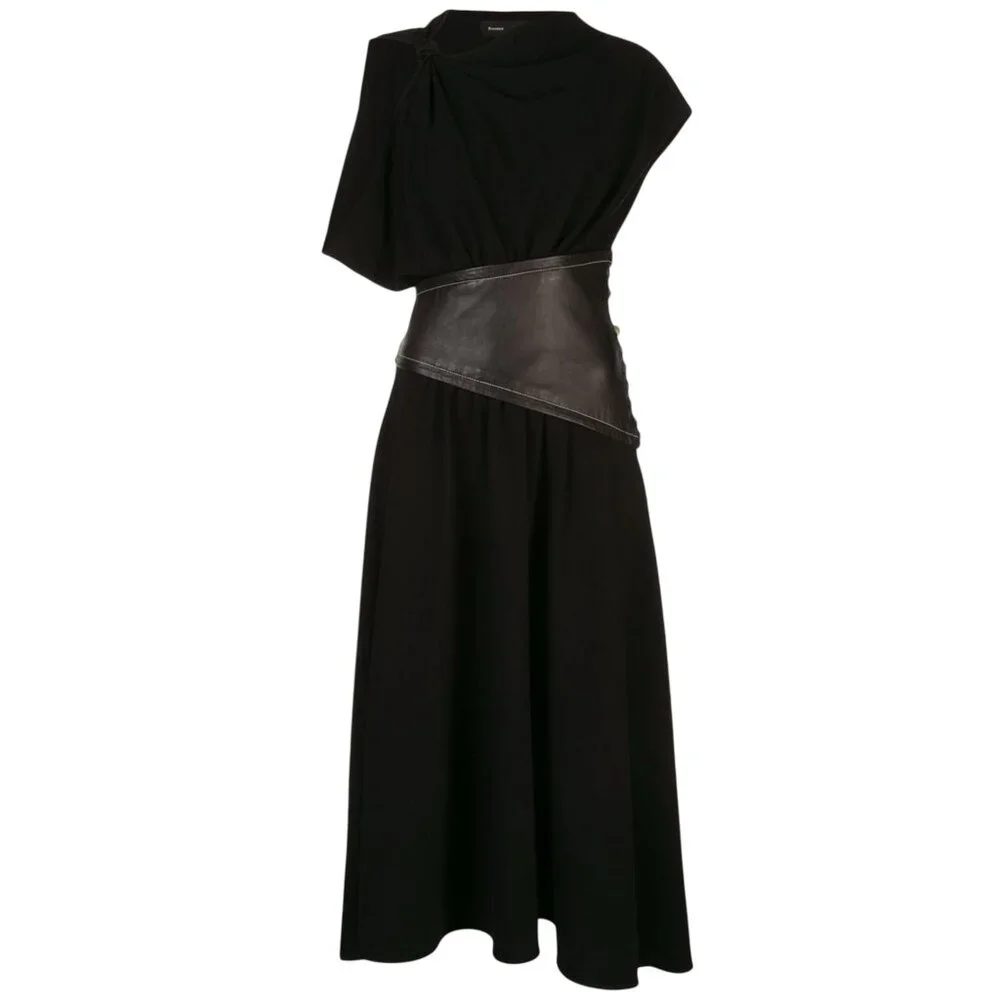 PROENZA SCHOULER CREPE ASYMMETRICAL DRESS SIZE 8 NEW - Picture 10 of 13